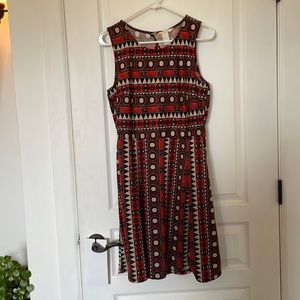 H&M skater key hole dress